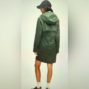 Lululemon Athletica Green Trench Coat